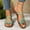 Green, variant on Miluxas Women's Gladiator Strap Sandals Flat Fisherman Thong Cross Strappy Sandals Brown