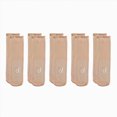 thumbnail image 2 of Cdudpw 5 Pairs Sheer Socks Women Nylon Socks, Thin Ankle Socks for Women, Dress Socks, Panty Hose Socks(Beige,One Size), 2 of 4