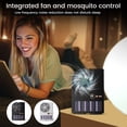 thumbnail image 5 of Mosquito Killer Fan, Rechargeable 2-in-1 Electric Zapper with LED Display, 1 Pack With Charging Cable, Portable for Indoor Home Outdoor Camping Hiking Patio Backyard, 5 of 5