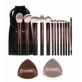 thumbnail image 1 of 13 Brochas Maquillaje Profesional+bolsa+2 Esponjas Color Estilo 1, 1 of 4