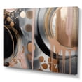 thumbnail image 2 of Designart "Gold And Pink Marbled Euphoria" Abstract Marble Canvas Print, 2 of 5