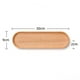 thumbnail image 3 of Vajilla Plato de postre redondo de madera macina Bandeja de aperitivos Plato para servir frutas secas, 3 of 11