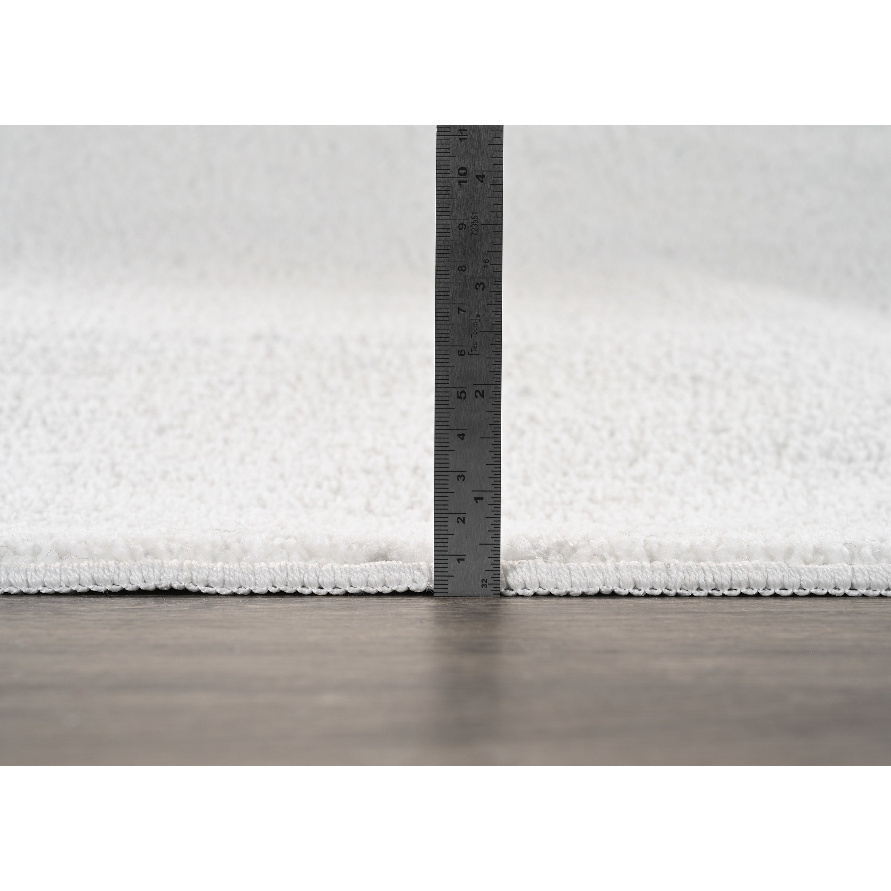 Garland Rug Palmer Plush Washable White Indoor Area Rug, 3' x 5'