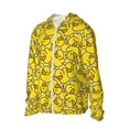 thumbnail image 2 of Kll Ducky Cartoon Animal Yellow Print Men'S Women’s Upf 50+ Sun Protection Outdoor Hoodie Jacket Long Sleeve Fishing Hiking Performance Shirt- Small, 2 of 8