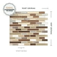 thumbnail image 5 of SMART TILES Peel and Stick Backsplash tiles - 4 Sheets of 10in x 9in - 3D Adhesive Peel and Stick Tile Backsplash for Kitchen, Bathroom, Wall Tiles, 5 of 6
