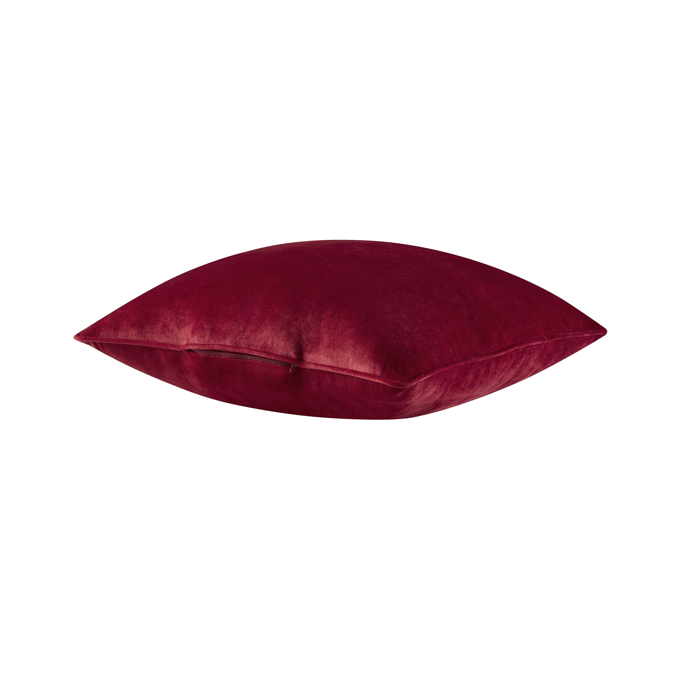 Holiday Time Red Velvet Decorative Pillow, 18 in x 18 in