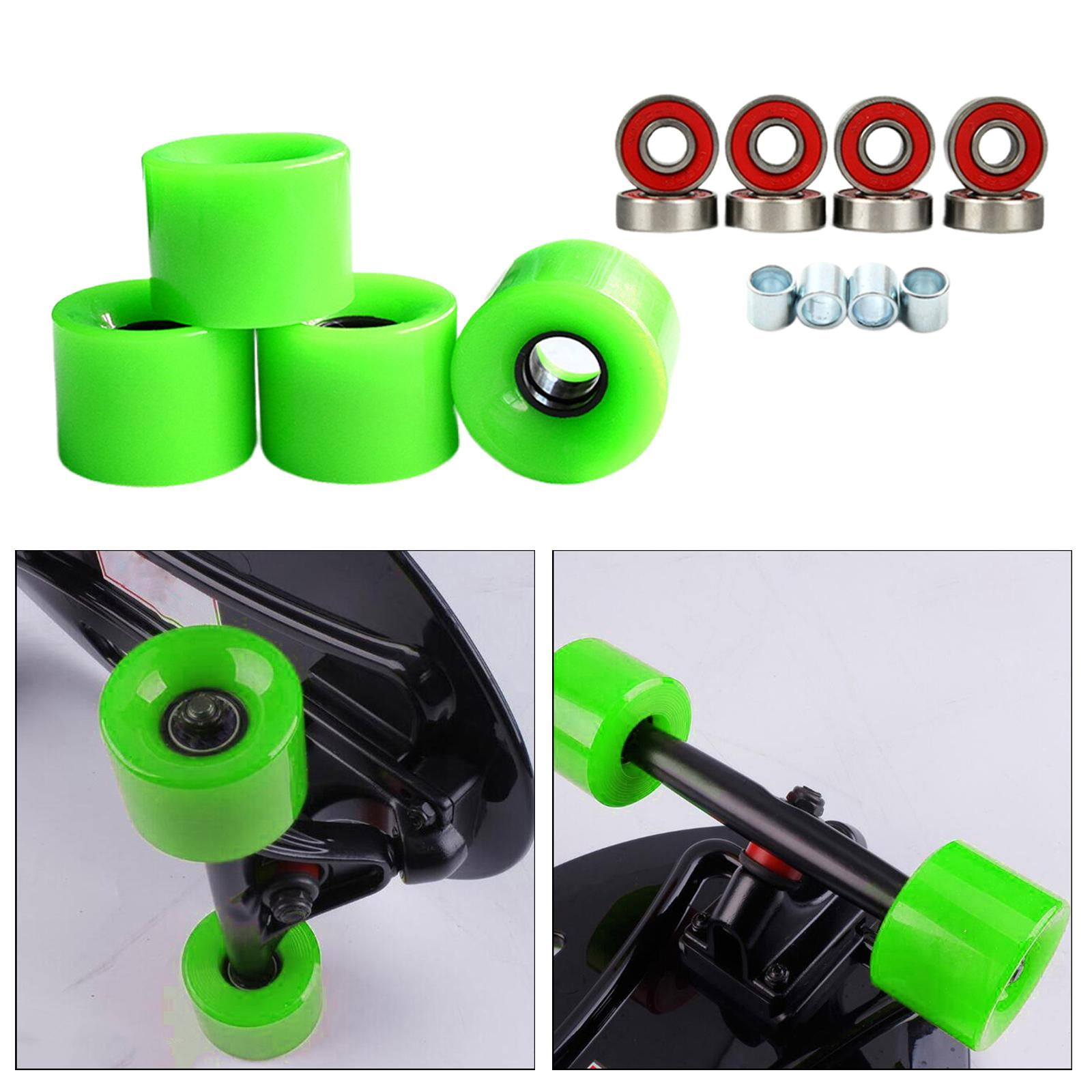 4pcs 78A High Flexibility Quad Roller Skate Wheels with Bearings