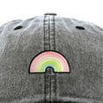thumbnail image 2 of Dalix Robot Embroidered Glow in the Dark Retro Dad Hat Cotton Baseball Cap Adjustable Mens in Washed Black, 2 of 5