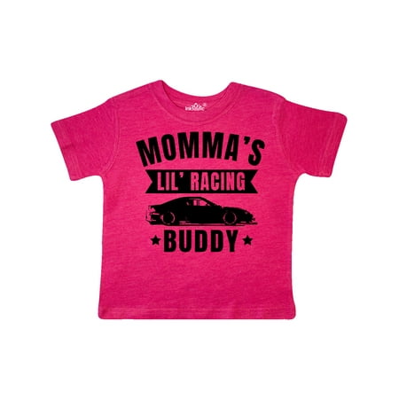 

Inktastic Mommas Lil Racing Buddy Gift Toddler Boy or Toddler Girl T-Shirt