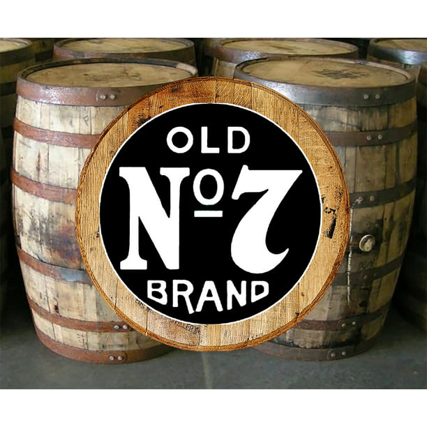 Whiskey Barrel Head Old No 7 Tennessee Bar Sign Home Decor Wall Art Com - Whiskey Barrel Home Decor