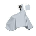 thumbnail image 3 of lacooooppia Bike Rain Poncho Hooded for Adults Rainproof Thick Cape Gray, 3 of 8