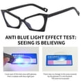 thumbnail image 3 of Office Vintage Blue Ray Blocking Optical Spectacle Eyeglass Ultralight PC Frame Eyewear Computer Goggles Square Eyeglasses Anti-Blue Light Glasses GREEN, 3 of 7