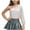 Silver, variant on Diufon Girls Sparkly Tops Trendy Single Shoulder Plaid Sequins Party Crop Tops Performance Dance Shirt for Teen