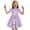 Purple, variant on Likimi Toddler Girls Summer Dress Easter Cartoon Print Crew Neck Short Sleeve Fashionable Dresses Purple Size 6-7 Years