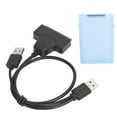 thumbnail image 4 of Hard Disk Cable,  Compatibility Dual Way Opening Stable 2.5in Drive  Box Dual Interfaces High Speed  For 2.5in  HDD SSD White,Gray,Blue,Red,Green, 4 of 8