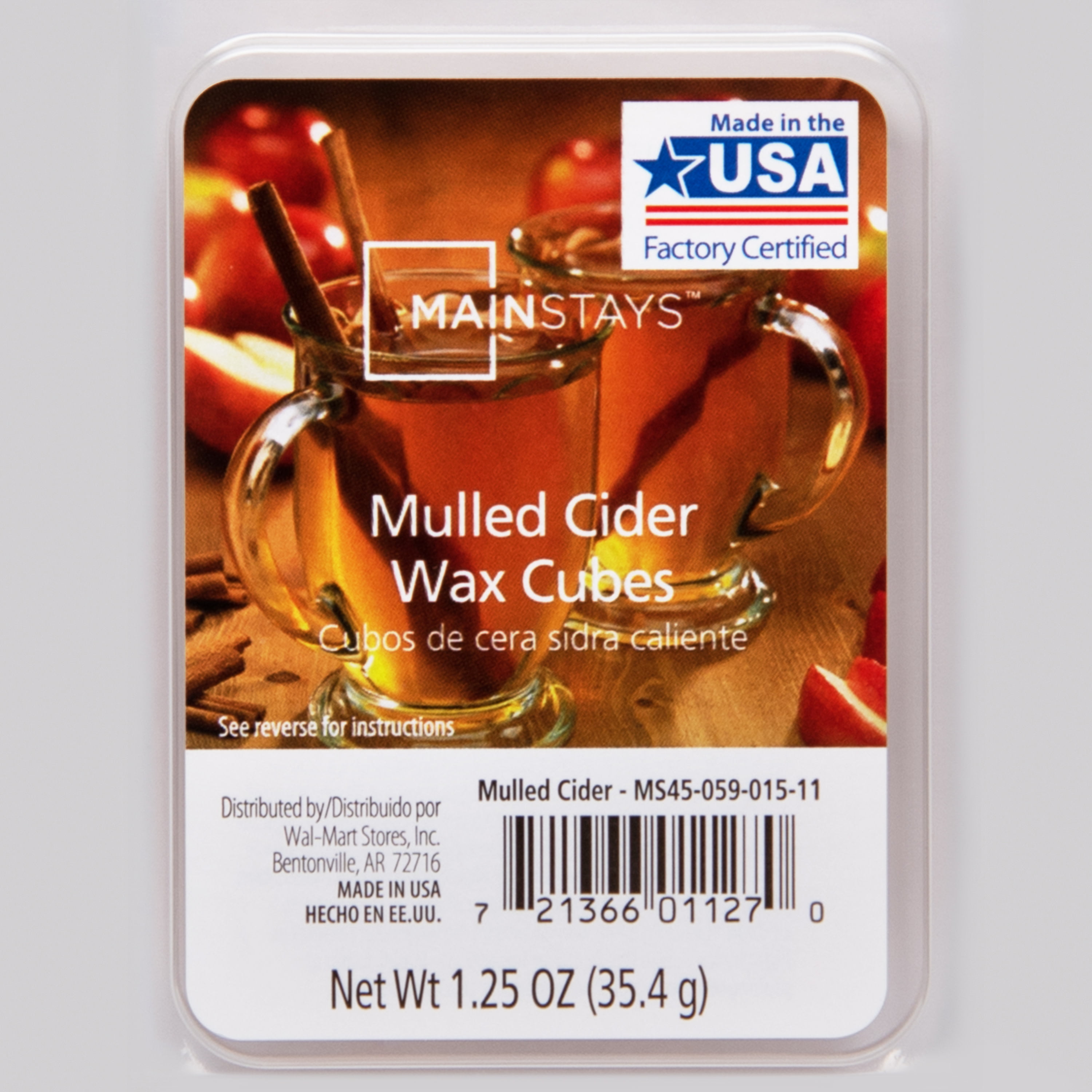 Mulled Apple Cider, Soy Melt Cubes, 2-Pack
