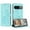 Green, variant on for Google Pixel 9 / 9 Pro Phone Case Wallet, Embossed Cute Cat Pattern Purse Case Women Girls Wrist Strap [Card Cash Slots] [Flip Kickstand] PU Leather Protection Cover, Purple