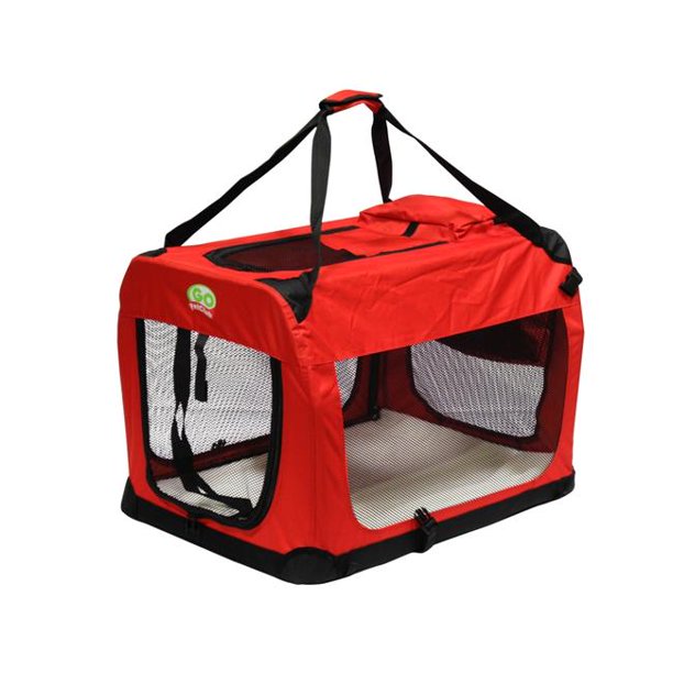 Go Pet Club CP32 23.25 in. Foldable Pet Crate, Red