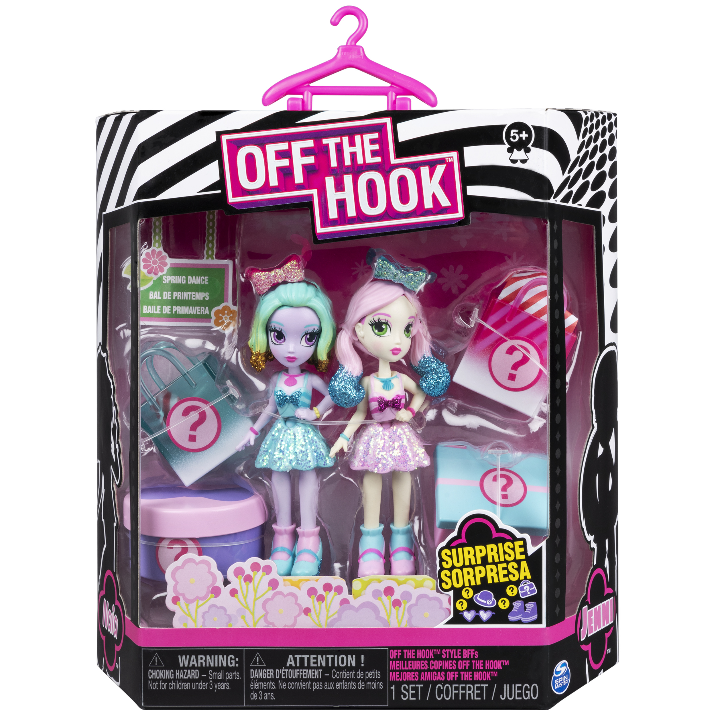 Off The Hook Style BFFs, Naia & Jenni (Spring Dance), 4-inch Small Dolls , for Girls Aged 5 and up - image 3 of 8