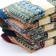 thumbnail image 6 of LEZMORE 5 Pairs Womens Wool Socks Thick Knit Vintage Winter Warm Cozy Crew Socks Gifts, 6 of 15