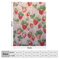 thumbnail image 4 of Nawypu  Strawberry Blanket | Plush Cozy Strawberry Flower Throw Blanket Strawberry Gifts for Girls Kids | Strawberry Decor for Couch/Sofa/Bed/Room | Floral Strawberry Decor Gifts, 4 of 6