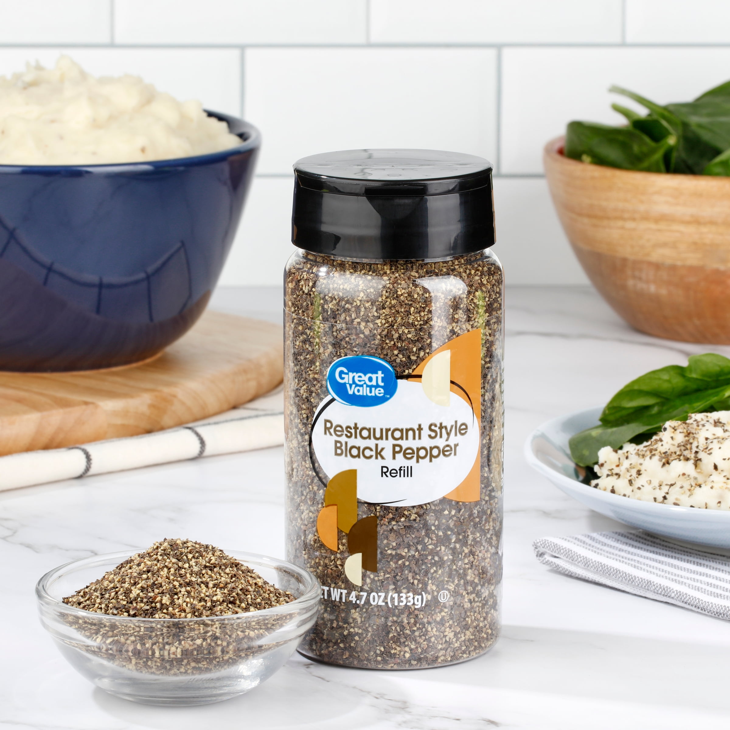 Great Value Restaurant Style Pepper Refill, 4.7 oz