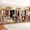 Gold, variant on ROGALIS Industrial Pipe Cloth Rack, H6 Wall Mounted Closet System w/6 Telescopic Rods, Heavy Duty Closet Organizers and Storage in Wardrobe Closet w/3 Fixing Rods, 9 Shelves, Black