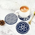 thumbnail image 2 of 6Pcs Boisson Sous-Verres, Rond Tampon en Caoutchouc de Silicone avec Boîte de Rangement, Adapté pour Bar, Décoration de Table, Protéger le Bureau, 2 of 5
