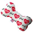 thumbnail image 1 of Classique Amour 10 Pouces Toile Os Chien Jouet, 1 of 1