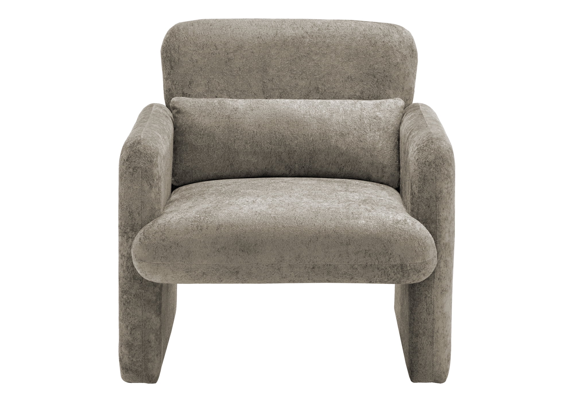 Monarch Specialties - I 8027 Accent Chair, 31"H, Upholstered, Living Room, Bedroom, Light Grey Fabric
