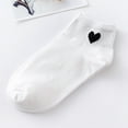 thumbnail image 2 of Prolriy Socks for Women, Women Comfortable Sock Socks Skateboard Fashion Heart-Shaped Socks Womens Socks White One Size, 2 of 2