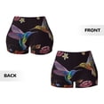 thumbnail image 5 of Naloa Humming Bird Biker Shorts for Women Seamless Scrunch Short Women’s Yoga Shorts for Gym Running Sport Shorts - Large, 5 of 9