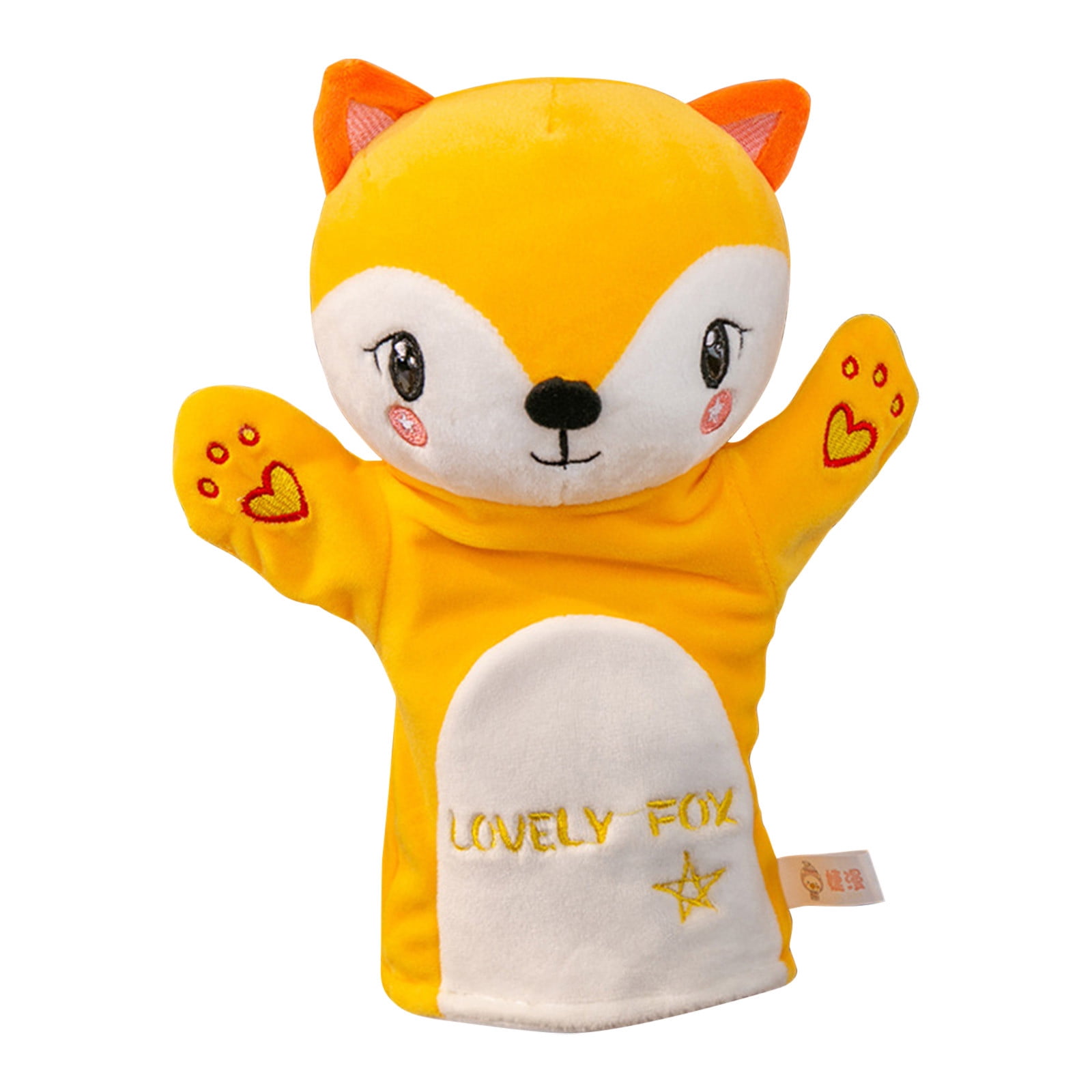 QISIWOLE Hand Puppet Lovely Rainbow Puppet Animal Plush Toy Young