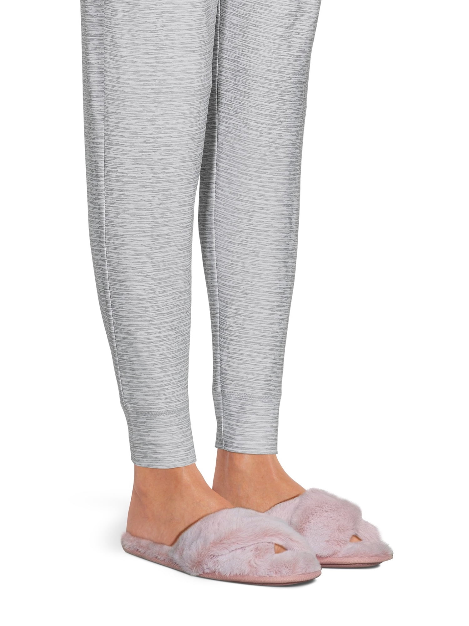 Joyspun Women's Faux Fur X-Band Slippers