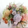 thumbnail image 4 of Clearance Artificial flowers under $5,Home Decor Artificial Flowers ArtificialSilk Bouquet Faux Flowers Arrangement For Wedding Table Centerpieces， Fern Leaves For Party Wedding Home Decor, 4 of 9