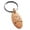 Rose, variant on Stainless Steel Heart Love Arrow Engraved Small Oval Charm Keychain Keyring