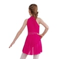thumbnail image 2 of TTAO Kids Girls Figure Ice Skating Dress Sparkly Lyrical Dance Gymnastic Ballet Leotard Dancewear Hot Pink 10, 2 of 7