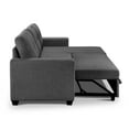 thumbnail image 6 of Mammoth 92" Modular Convertible Sleeper Sectional, Modern Fabric Sofa with Reversible Storage Chaise, Dark Grey, 6 of 20