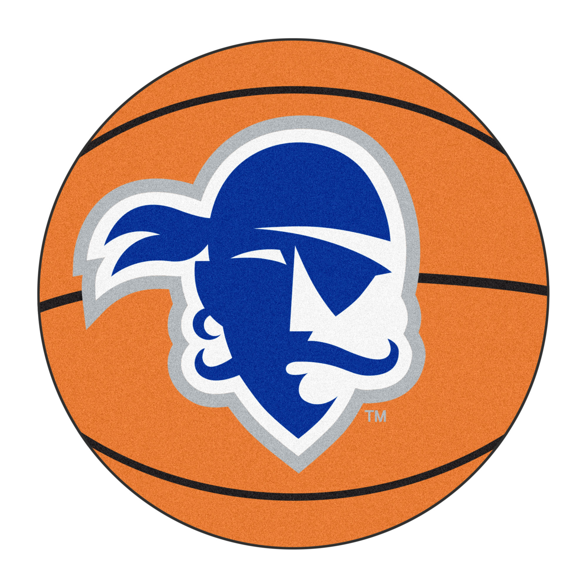 NCAA Seton Hall University Pirates Basketball Shaped Mat Area Rug