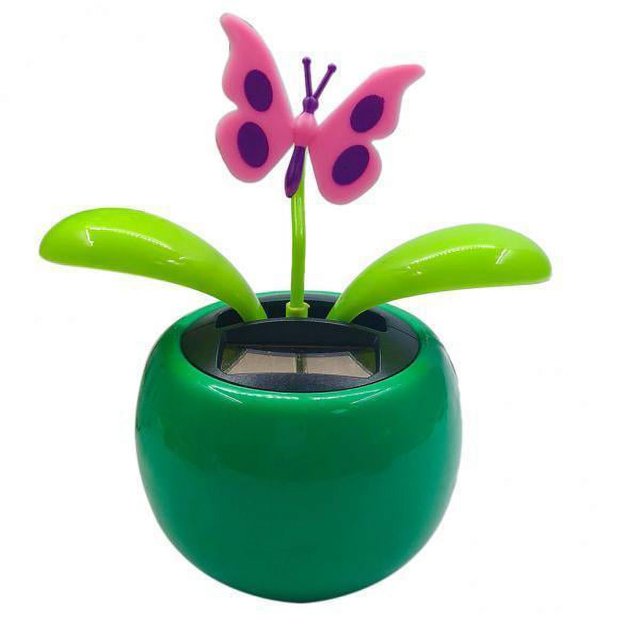 4x Nuevo Adorno De Columpio Accionado Figura De Dibujos Animados Juguete Coche Decoración Del Hogar Regalo Mariposa Rosa
