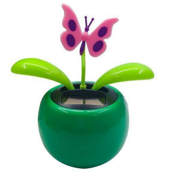 4x Nuevo Adorno De Columpio Accionado Figura De Dibujos Animados Juguete Coche Decoración Del Hogar Regalo Mariposa Rosa