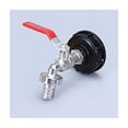 thumbnail image 1 of Robinet de Réservoir 1000L Robinet de Récolte d'Eau de Pluie, Adaptateur de Réservoir d'Eau 1/2 IBC Double Robinet de Récolte d'Eau de Pluie, Robinet en Alliage en PP Grossière, 1 of 5