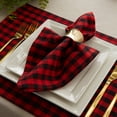 thumbnail image 3 of Design Imports Z02425 Serviette Vichy Rouge et Noir - Ensemble de 4, 3 of 3