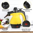 thumbnail image 4 of Toystoory Limpiador de vapor portátil multipropósito: máquina de limpieza potente y eficiente, fácil de limpiar con vapor Suministros de limpieza para el hogar amarillo negro Enchufe de EE. UU., 4 of 6