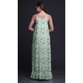 thumbnail image 3 of Bimba Robe de Nuit Imprimée Fleur Rose Pastel Menthe pour Femmes Longue Bretelles Spaghetti Maxi Robe de Nuit XXX-Large, 3 of 5
