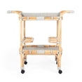 thumbnail image 4 of Butler Selena Grey & White Rattan Bar Cart, 4 of 8