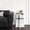 White/Black, variant on Harlow Hill Matilla Marble Round Indoor Side Table, Ivory/Beige Transitional End Table