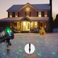 thumbnail image 4 of Chok Projecteur de Lumières Laser de Noël Sans Fil - Étoiles Scintillantes Rouges et Vertes Étanches Décoration Intérieure/extérieure pour Maison Jardin Patio Mur - Télécommande Facile, 4 of 7