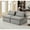 Light Gray, variant on Armless Compact Sofa - Ideal for Small Dorm Rooms and Cozy Corners