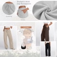 thumbnail image 3 of SUNBS 3 Packs Wide Leg Sweatpants Womens Cargo Pants Baggy Lounge Casual Pants Drawstring Sweat Pants with Pockets, 3 of 6